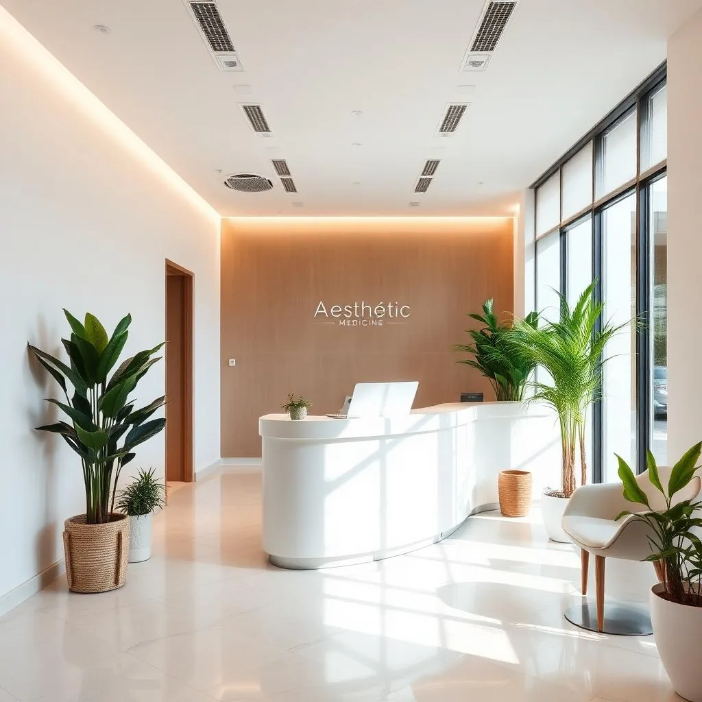 Viaggi di medicina estetica in Albania: come li organizziamo Reception di una moderna clinica di medicina estetica